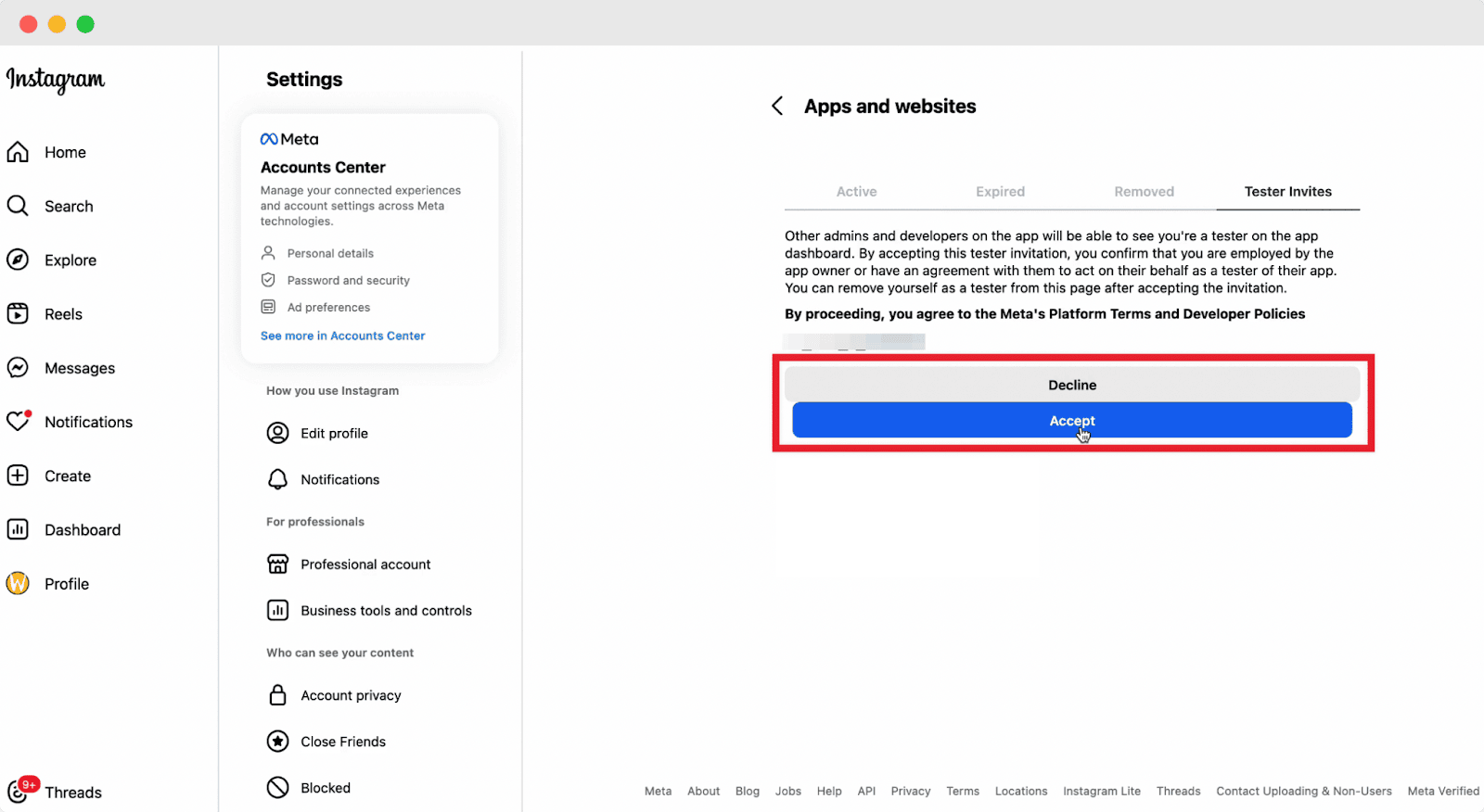 Generate Instagram Access Token