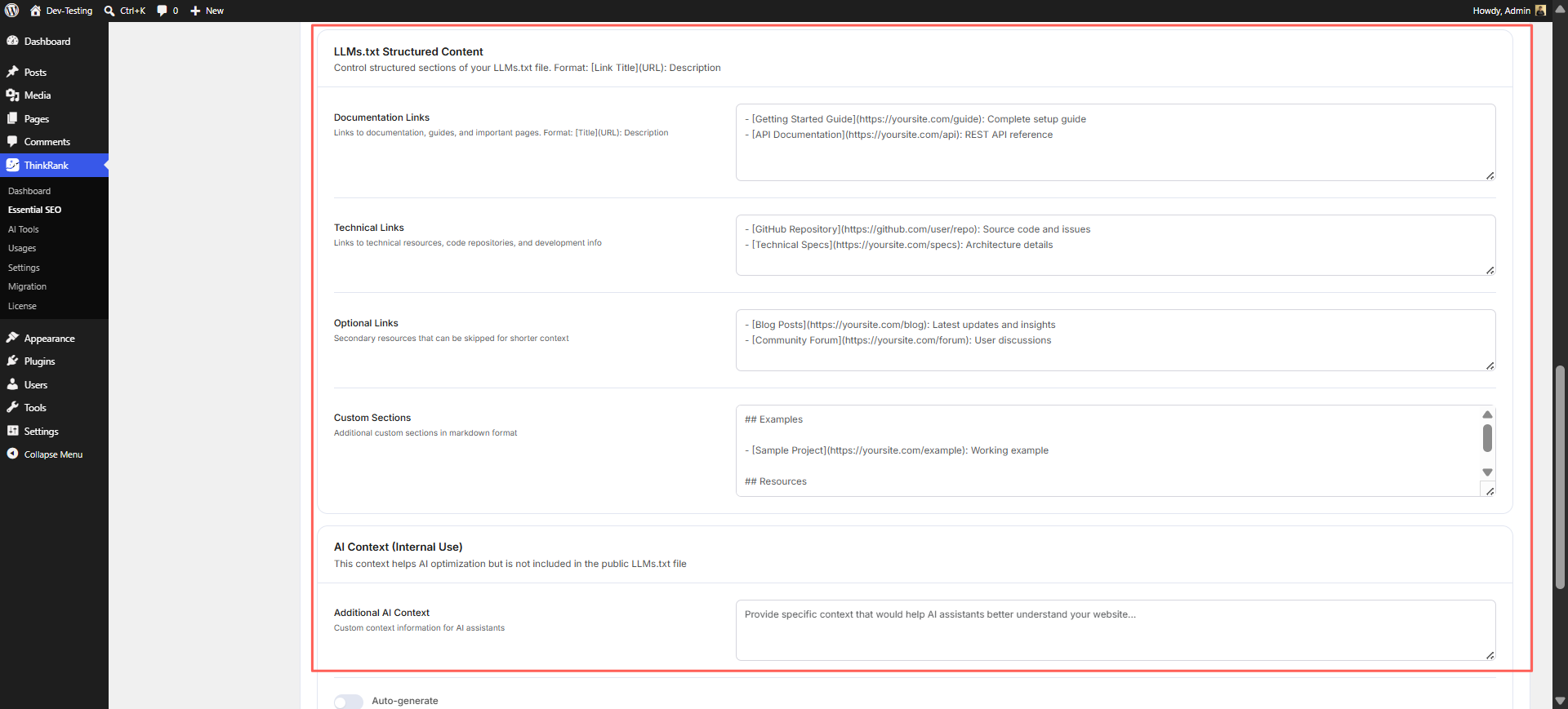 ThinkRank: The AI-Powered SEO Plugin Built for Gutenberg Block Editor